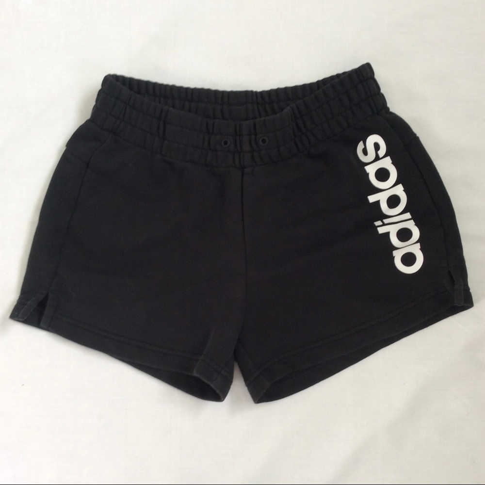 Adidas woman’s black and white shorts size XS
